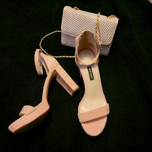 Barbie pink platform sandals by Nine West